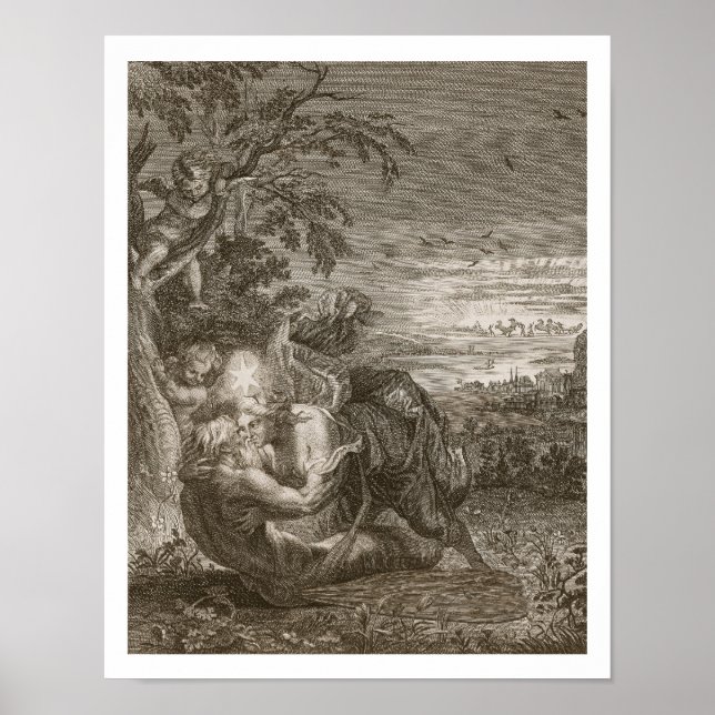 Pôster Tithonus, marido de Aurora, transformou-se em uma  (Frente)