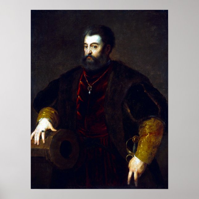 Poster Titian Alfonso d'Este, Duque de Ferrara (Frente)