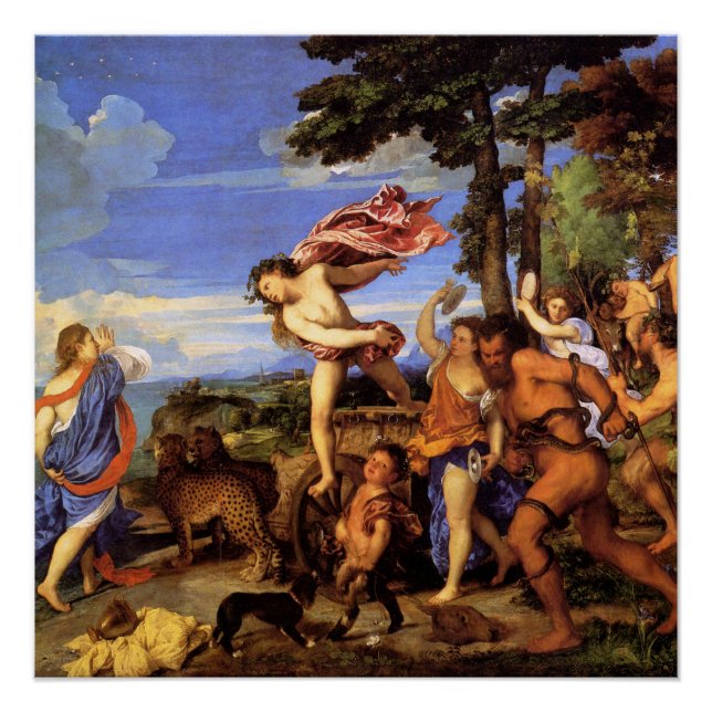 Pôster Titian Bacchus e Ariadne (Frente)