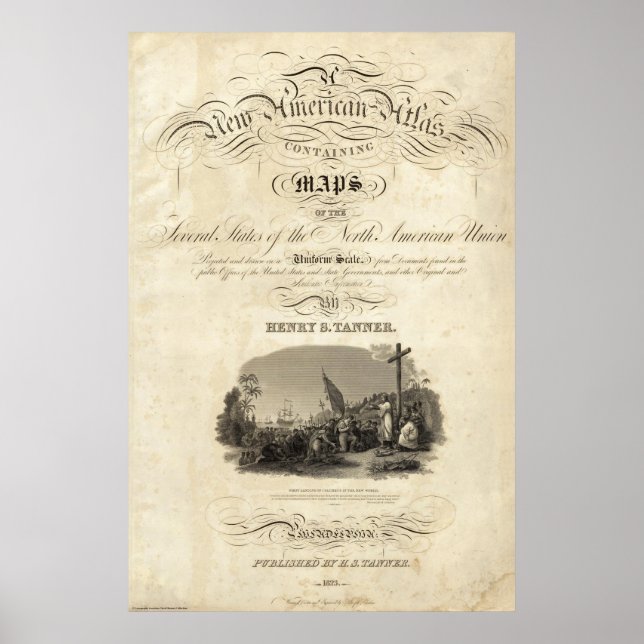 Poster Title Page New American atlas (Frente)