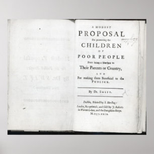 Pôster Titlepage 'a um Proposal modesto