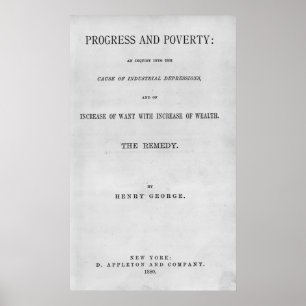 Pôster Titlepage 'ao progresso e ao Poverty
