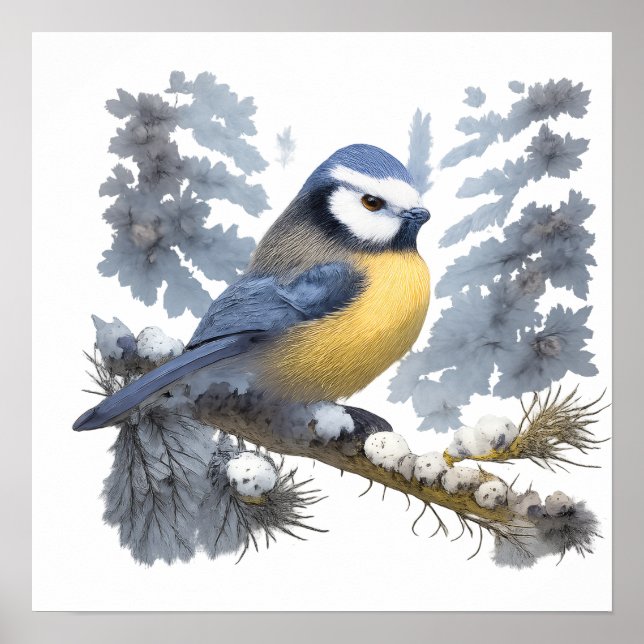 Poster Titmouse bird (Frente)