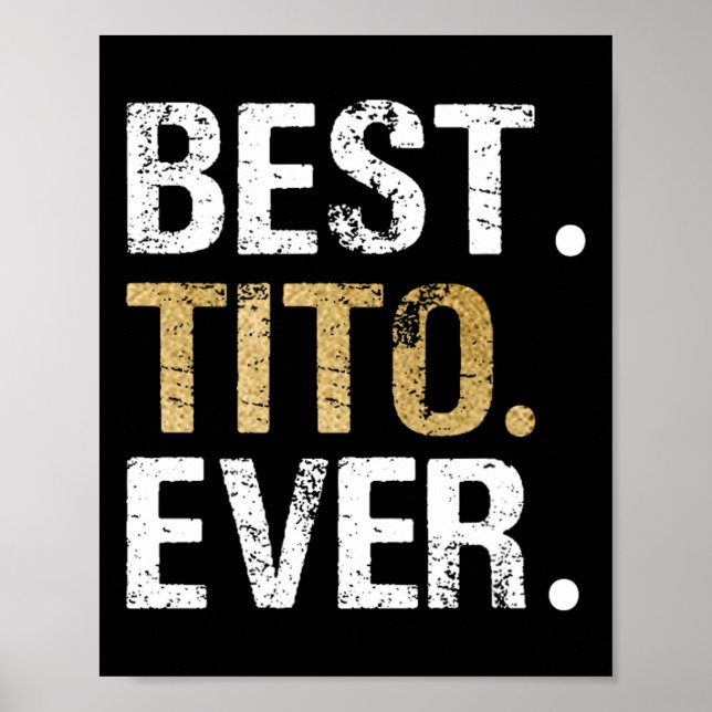 Poster Tito Ever Gift Para O Avô Mexicano Espanhol (Frente)