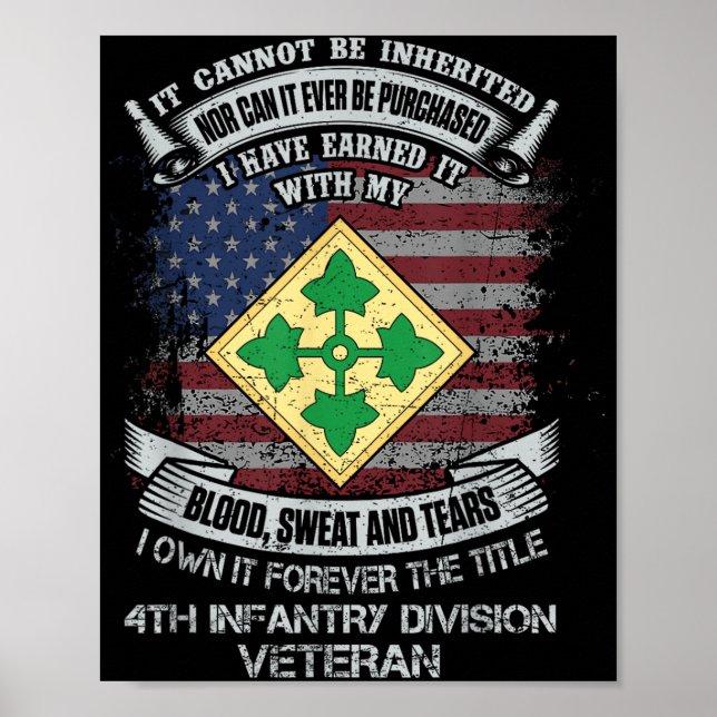 Poster Título 4.o Divisão de Infantaria Vetera (Frente)