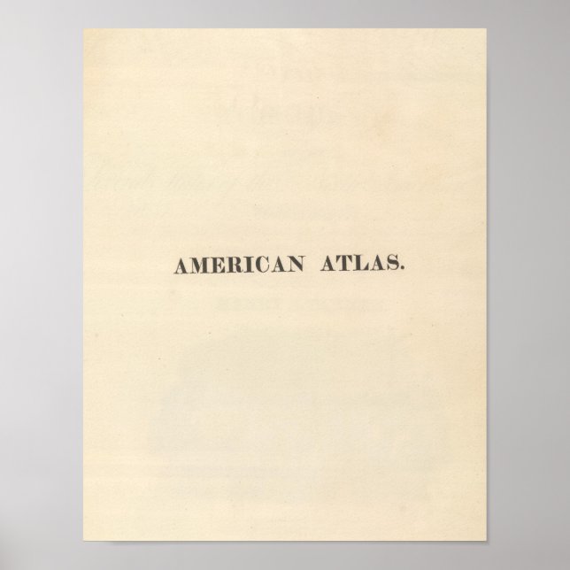 Pôster Título Page American Atlas (Frente)