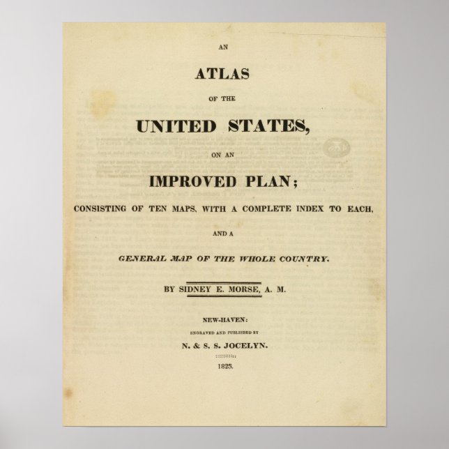 Poster Título Page Atlas dos Estados Unidos (Frente)