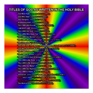 Pôster Títulos de Deus