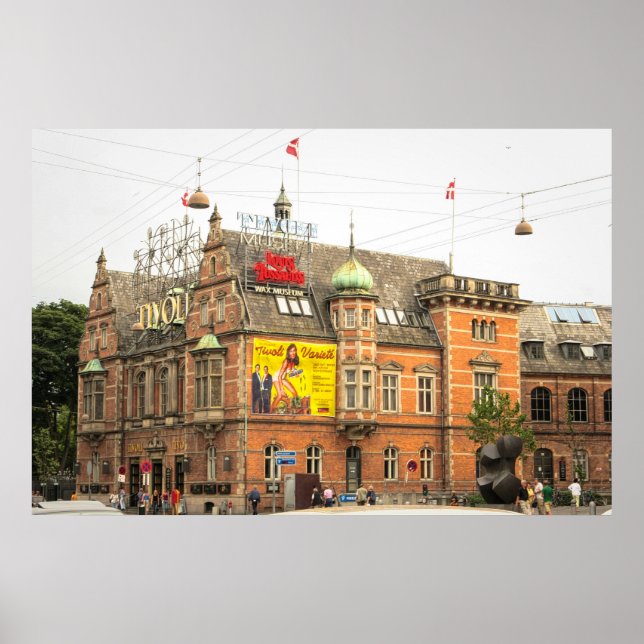 Poster Tivoli Gardens Copenhagen Dinamarca (Frente)