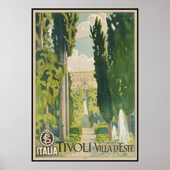 Poster Tivoli Villa d'Este (Frente)