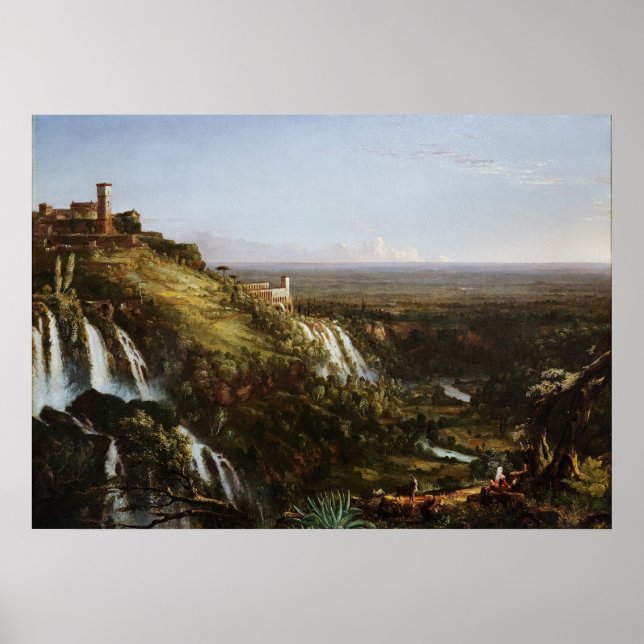Poster Tivoli Waterfall — Templo da Sibila, Cole (Frente)