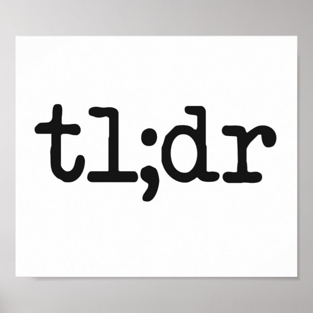 Pôster tl;dr Muito Tempo Não Lido (Frente)