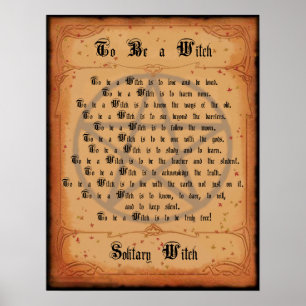 Poster To Be a Witch