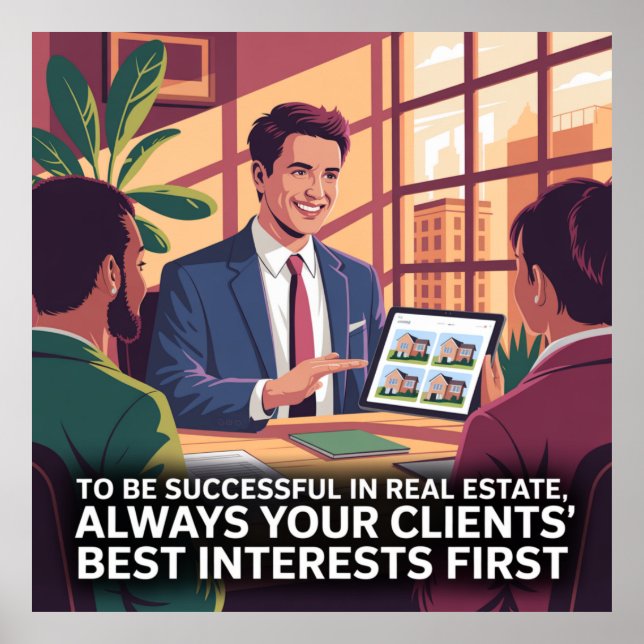 Poster To Be Successful In Real Estate (Frente)
