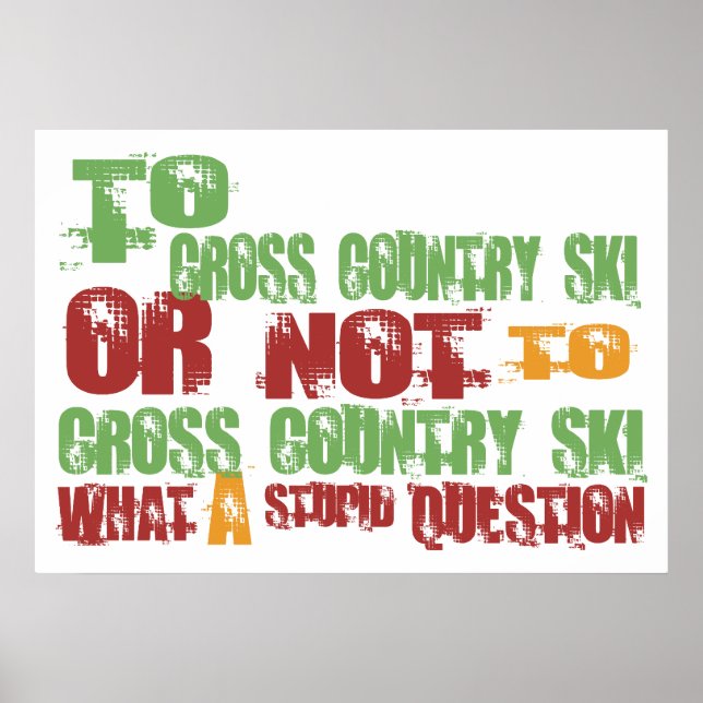 Poster To Cross Country Ski (Frente)