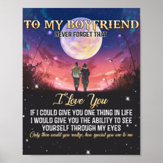Poster To My Boyfriend I Love You