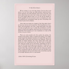 Poster To My Fellow Sisters