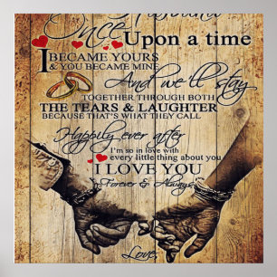Poster To my Husband Letter For Husband Family Decor