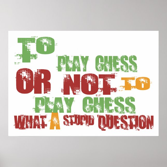 Pôster To Play Chess (Frente)