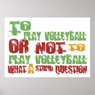 Pôster To Play Volleyball