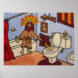 Pôster Toalete Jesus