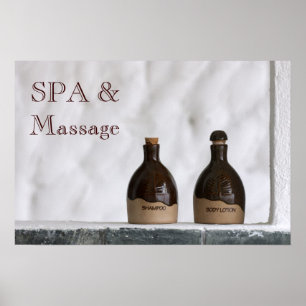 Poster Toalha branca SPA