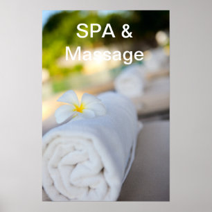 Poster Toalha branca SPA