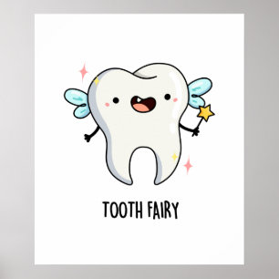 Poster Toalhete de fada de dentes cúbicos