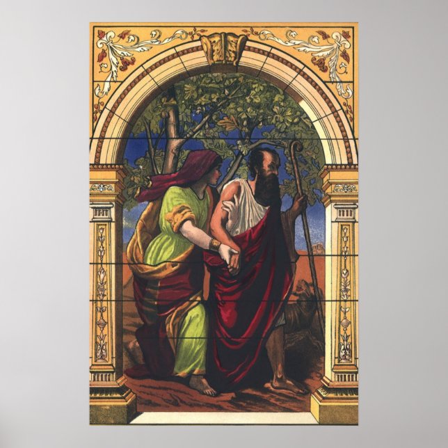 Pôster Tobias Cego e Esposa Anna, Religião Antiga (Frente)