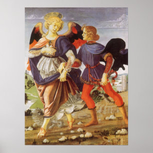 Pôster Tobias e o Angel de Andrea del Verrochio