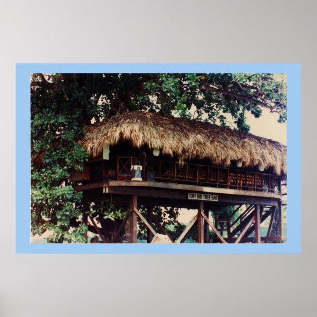 Poster Toby Inn Tree House Bar, Montego Bay Jamaica (Frente)