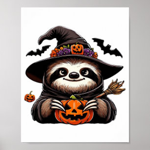 Poster Tocaia de Preguiça Assustadora de Halloween Fantas
