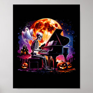 Poster Tocando Piano Com O Fantasma De Halloween De Fanta