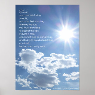 Pôster Tocar em segurança pode ser perigoso...Inspiracion