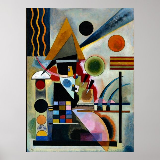 Poster Tocar, famosa pintura de Kandinsky, (Frente)