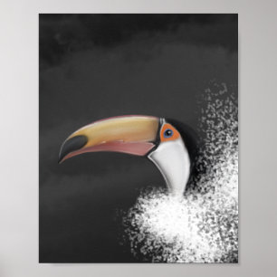 Poster toco toco toucan (desenhar de mão original)