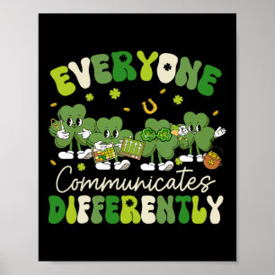 Poster Toda A Gente Comunica Diferentemente De Rua Autism
