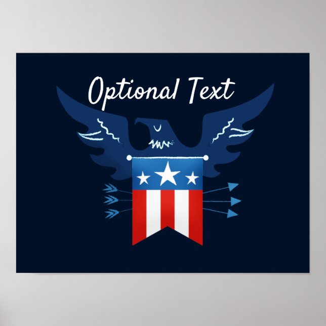 Poster Toda Águia Americana e Patriótica (Frente)