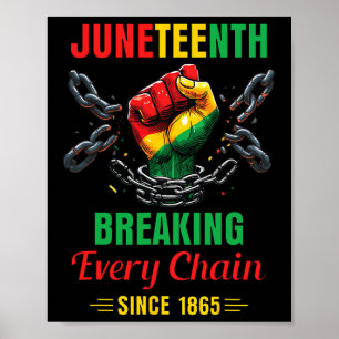 Poster Toda Cadeia Desde 1865 Mulheres Homens Juneteenth