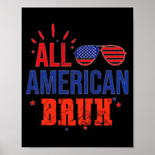 Poster Toda Família Americana Irmão 4 De Julho Crianças Ó