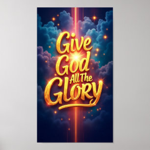 Poster Toda Glória a Deus