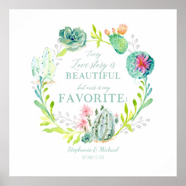 Poster Toda história de amor é uma bela arte de sucesso d (Frente)