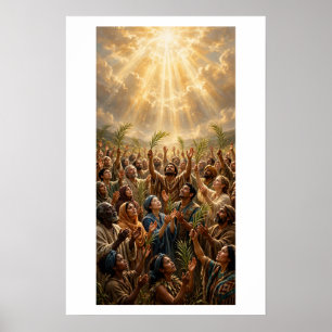 Poster Toda Nação em Adoração — Cartaz de Arte Multidão