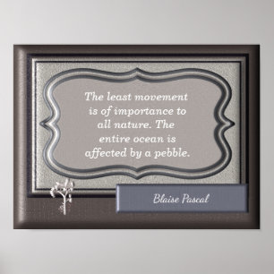 Poster Todas as citações de Blaise Pascal do ~ da