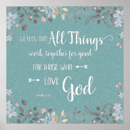 Pôster Todas as Coisas Cooperam - Rom 8:28