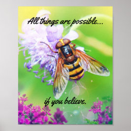Poster Todas as coisas são possíveis, Bumble Bee Matte