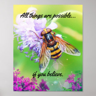 Poster Todas as coisas são possíveis, Bumble Bee Matte