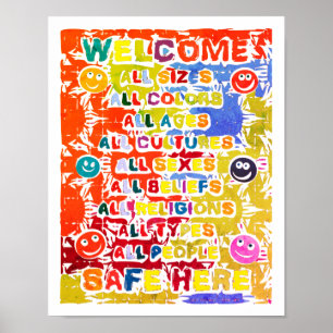 Poster Todas as do cofre forte calorosas boas-vindas do ~