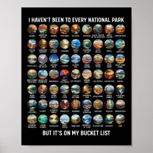 Poster Todas as listas de verificação do Parque Nacional 