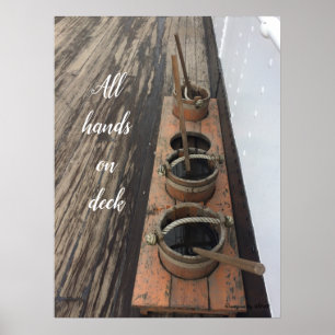 Poster Todas as mãos no convés